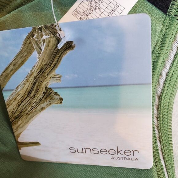 Sunseeker 10 green Rustic Sweetheart Bralette & textured mid-rise bikini bottom - Picture 11 of 16